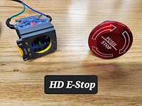 64-HD-E HD Billet E-Stop Kill Switch [Push/Pull, 10A, 7/8 in. Mount, 15 ft. Pigtails]