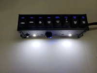 RWS-RC-LEASH 8-Switch Roll Cage Panel [PowerCore2/Leash Compatible, Dome Lights]