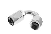 Hose End [6000 Series, -4 AN Hose to -4 AN Female Threads, 150 Degree, Clearcoat]