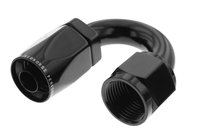 Hose End [6000 Series, -12 AN Hose to -12 AN Female Threads, 180 Degree, Black]