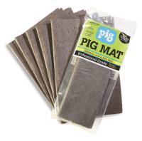 Universal Light-Weight Absorbent Mat Pads [Package of 5]