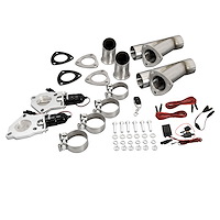 Dual 2.500 in. Electric Cutout System w/Remote