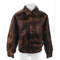 Leather Bomber Jacket Large