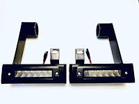 DHDHB3500S Hitch Bar Reverse 7 in. LED Flood Lighting, Dodge Ram 3500, Heavy-Duty Bolt-On Street-Series Kit & Dual End Light Cap