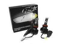 H3TLED Terminator-Series H3 Fan-less LED Conversion HeadLight Kit, w/ Pin Point Projection Optical Aims & Shallow Mount Design