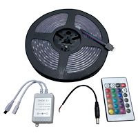 MS24FTWSTRIP-RGB RGB Multi-Color 24 ft. Flexible Strip Light, w/ Clear Waterproof Sleeve IP67