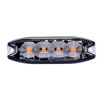 RS3020BSP WHITE-AMBER Strobe Pro-Series 4-LED Ultra thin-Style marker strobes, w/stylish Clear Lens Face
