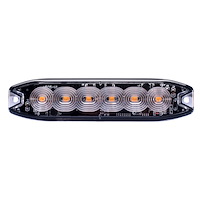 RS3020CSP WHITE-AMBER Strobe Pro-Series 6-LED Ultra thin-Style marker strobes, w/stylish Clear Lens Face
