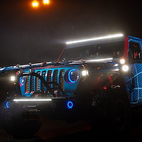 RSLP14 14 in. 5W LoPro Ultra Slim LED Light Bar, w/ Amber Marker, Running Light Function 60W, Includes Rocker SWitch & Harness
