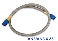 Stainless Steel Braided Nitrous Hose -3AN | -3AN