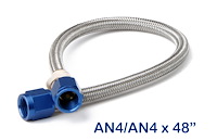 Stainless Steel Braided Nitrous Hose -4AN | -4AN