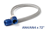 Stainless Steel Braided Nitrous Hose -4AN | -4AN