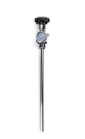 Super Hi-Flo Nitrous Bottle Valve with Blue Gauge & Siphon Tube [10 lb. Bottles]