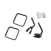 Black Door Mirror Kit for 1955-1986 Jeep CJ Models