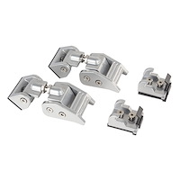 Silver Hood Catch Kit for 2018 Jeep Wrangler JL and Unlimited Models