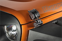 Textured Black Hood Catch Kit for 2007-2018 Jeep Wrangler JK