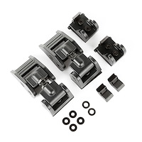 Black Hood Catch Kit for 2018 Jeep Wrangler JL and Unlimited Models