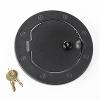 LOCKING GAS CAP DOOR TEXT