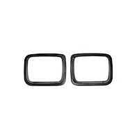 Headlight Bezel Set for 1987-1995 Jeep YJ Wrangler [Black]