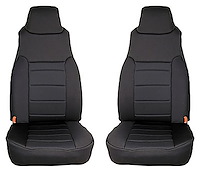 Neoprene Front Seat Covers for 1997-2002 TJ Wrangler [Black]