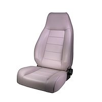 13402.09 Front High-Back Recliner Seat Fits Select 1976-2002 Jeep CJ's, Wrangler YJ & TJ Models [Gray Denim]