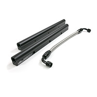 81008BK Fuel Rails, TSP Velocity Billet Aluminum w/ Mid Pipe, LS1, LS2, LS6, Black