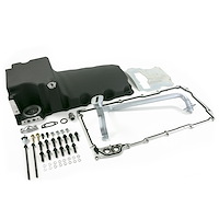 81074BK Oil Pan, Cast Aluminum Retro-fit 5.5-Quart, GM LS, Black