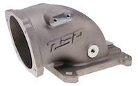 81141P Cast Aluminum Throttle Body Elbow, GM LS-Style 4-Bolt 105 mm to 4150 Flange [Polished]