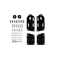 81150BK GM LS To Fox Body Mustang Adapter Plates, Black