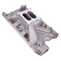 84023 Aluminum Dual Plane Intake Manifold for Small Block Ford 351W Engines [Satin]