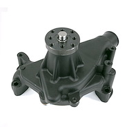 HC8012BK Mechanical Water Pump, Aluminum, Black, Chevrolet Small Block Long Neck