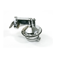 JM1006C Mechanical Fuel Pump, Two Valve 80 GPH 8 PSI, Chrysler BB(361-440), Chrome