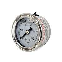JM1018 Fuel Pressure Gauge, Liquid Filled 0-100 PSI