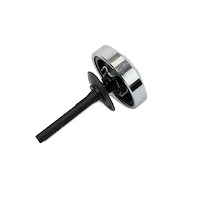 JM2002C Power Steering Pump Cap with Dipstick, Saginaw Pumps, Chrome Billet Aluminum