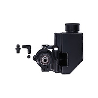JM2021BK Power Steering Pump, GM Type 2, Saginaw TC, Fabricated Reservoir, Black