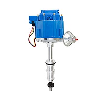 JM6508-5BL HEI Distributor, Ford FE V8 (330, 361, 391) HD Trucks w/ 5/16" Shaft, Blue