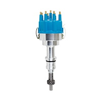 JM6602BL Pro Billet Distributor, Ford Small Block V8 (221, 260, 289, 302), Blue