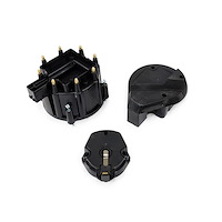 JM6950BK HEI Distributor Super Cap and Rotor Kit, 8 Cylinder Male, Black