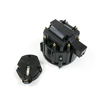 JM6951BK HEI Distributor Standard Cap and Rotor Kit, 8 Cylinder Male, Black