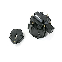JM6953BK HEI Distributor Standard Cap and Rotor Kit, 6 Cylinder Male, Black