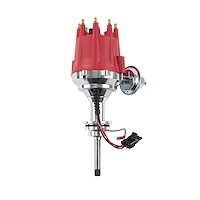 JM7731R Pro Series Pro Billet Distributor, Chrysler FirePower Hemi V8 (331,354), Red