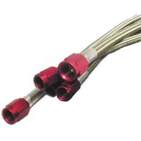 D-4 Stainless Steel Braided Fuel Hose -04AN