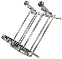 Dual Billet Aluminum Bottle Bracket Fits (2) 10 lb. Bottles [Stand-Up Mount]