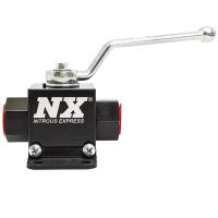 Billet Aluminum In-Line Ball Valve [-8 AN ORB Threads]