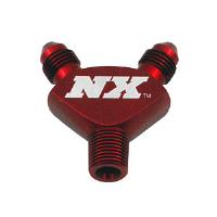 Pure-Flo "Y" Fitting -3AN x -3AN x 1/8NPT