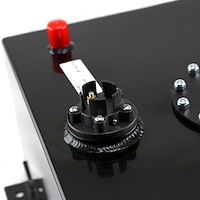 Black Aluminum Fuel Cell with Sender Capacity: 5 Gallons