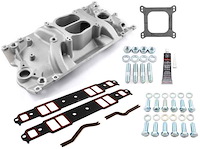 LowRise Intake Manifold Kit 1957-1995 Small Block Chevy 350