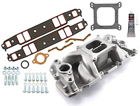 MidRise Intake Manifold Kit 1957-1995 Small Block Chevy 350