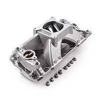 HiRise Intake Manifold 1957-1995 Small Block Chevy 350 - 3,000-7,500 RPM - Polished Finish