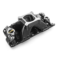 HiRise Intake Manifold 1957-1995 Small Block Chevy 350 - Black Finish